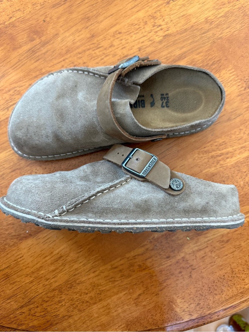 Birkenstock Lutry Premium Clogs- Grey Taupe